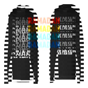 ラマダン断食カフタンアバヤフリーデーラマダンイスラム 長袖Tシャツ - Kawaiitshirt