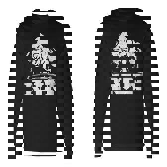 ランニング ブル レイジング ブルズ ラン 闘牛 カウボーイズ 恋人 動物 長袖Tシャツ - Kawaiitshirt