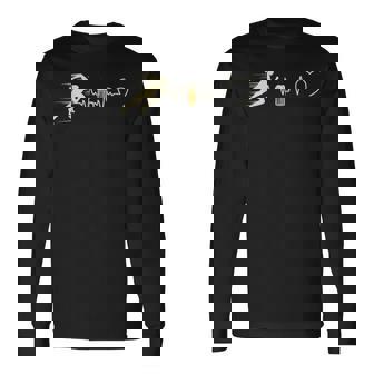 ランニングビールマン ユーモア ランニング 面白いギフトアイデア 長袖Tシャツ - Kawaiitshirt