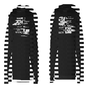 ランニング愛好家 ユーモア スローガン ランナー用 長袖Tシャツ - Kawaiitshirt