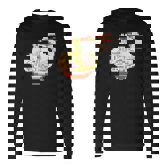 ラーメン ドット絵 長袖Tシャツ - Kawaiitshirt