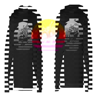 ラーメン レトロスタイル ビンテージ 長袖Tシャツ - Kawaiitshirt