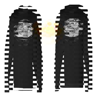 ラーメンコスチューム 簡単 ラストミニッツ ハロウィン 麺 和 長袖Tシャツ - Kawaiitshirt