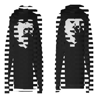 リス どんぐり 森 動物好き ハートツリー シマリス ナッツ 長袖Tシャツ - Kawaiitshirt