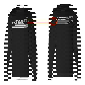 リス ヴィンテージ キッズ メンズ レディース レトロ シマリス 長袖Tシャツ - Kawaiitshirt