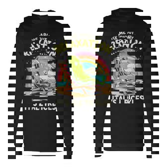 リラクゼーション聞いてピクルスモチベーション 長袖Tシャツ - Kawaiitshirt