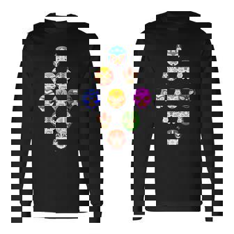 ルチャリブレまたはメキシカンレスリング マスクまたはルチャドール 長袖Tシャツ - Kawaiitshirt