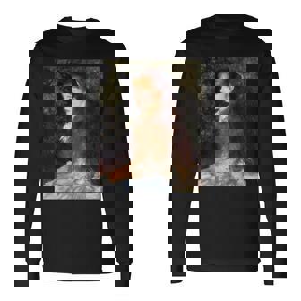 ルノワール／可愛いイレーヌ【世界の名画】（高精細画質）Renoir 美術館アート 長袖Tシャツ - Kawaiitshirt