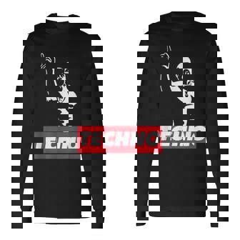 レイバー、Dj、ハードテクノパーティー、フェスティバルのためのテクノバイキング 長袖Tシャツ - Kawaiitshirt
