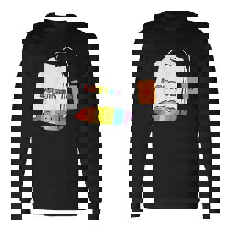 レインボーティーカップ Lgbtea Pride 愛らしいlgbtqプライド月間。 長袖Tシャツ - Kawaiitshirt