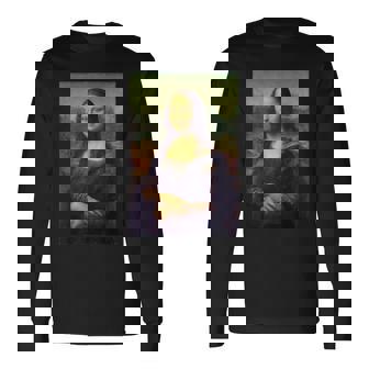 レオナルド・ダ・ヴィンチによるモナ・リザ 長袖Tシャツ - Kawaiitshirt