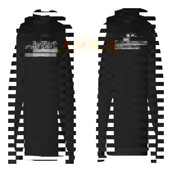 レオナルド・ダ・ヴィンチによる最後の晩餐ルネッサンスの絵画 長袖Tシャツ - Kawaiitshirt