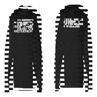 レスキューダイバー ヴィンテージ ダメージ加工 スキューバダイビング ダイバー 長袖Tシャツ - Kawaiitshirt