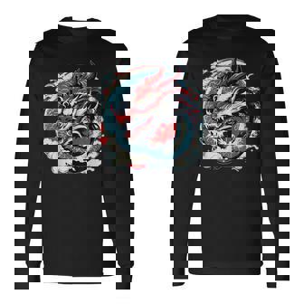 レッドドラゴン 長袖Tシャツ - Kawaiitshirt