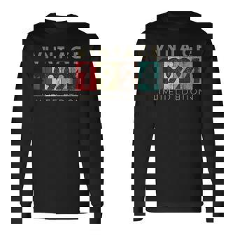 レトロ 99歳 ヴィンテージ 1924 限定版 99歳の誕生日 長袖Tシャツ - Kawaiitshirt