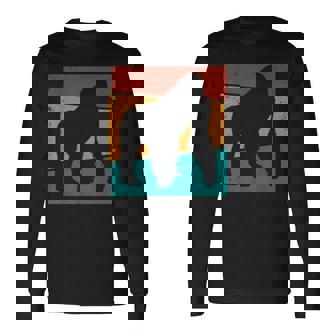 レトロ ゴリラ I エステティック ゴリラ I モンキー I ゴリラ 長袖Tシャツ - Kawaiitshirt