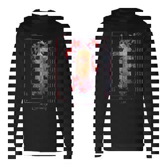 レトロ ソフト グランジ アニメ 美的 赤い スパイダーリリー 長袖Tシャツ - Kawaiitshirt