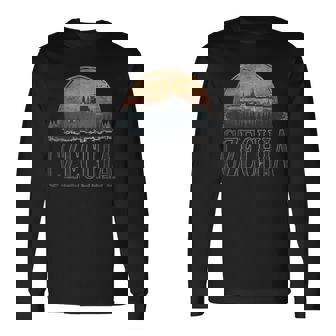 レトロ チェコ 風景 ヴィンテージ お土産 長袖Tシャツ - Kawaiitshirt