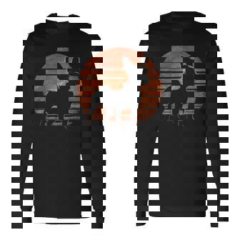 レトロ デザイン フレンチ ブルドッグ 長袖Tシャツ - Kawaiitshirt