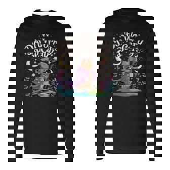 レトロ ドントウォーリー Be Capy ファニーカピバラ メンズ ボーイズ キッズ レディース 長袖Tシャツ - Kawaiitshirt