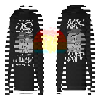 レトロ ヴィンテージ Guess What チキンバット 長袖Tシャツ - Kawaiitshirt