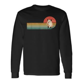 レトロ ヴィンテージ カワイイ ハムスター げっ歯類 ペット 動物 ハムスター 恋人 長袖Tシャツ - Kawaiitshirt