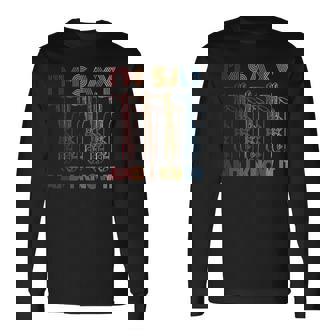 レトロ ヴィンテージ サックス ジャズ 音楽 バリトン サックス 長袖Tシャツ - Kawaiitshirt