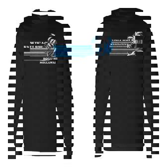 レトロ ヴィンテージ 家族旅行 ホノルル ハワイ ワイキキ ビーチ 長袖Tシャツ - Kawaiitshirt