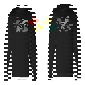 レトロ 魚 金魚 水族館 水 動物 長袖Tシャツ - Kawaiitshirt