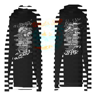 レトロup スタンドアップパドルボード スケルトンup ビーチとは 長袖Tシャツ - Kawaiitshirt