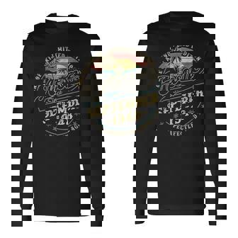 レトロな77歳の男性向けギフト 1948年9月77歳 長袖Tシャツ - Kawaiitshirt