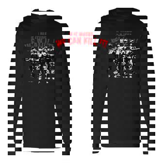 レトロなアクション映画の引用 長袖Tシャツ - Kawaiitshirt