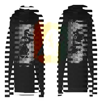 レトロなデザインのアメリカンコッカースパニエルドッグ 長袖Tシャツ - Kawaiitshirt