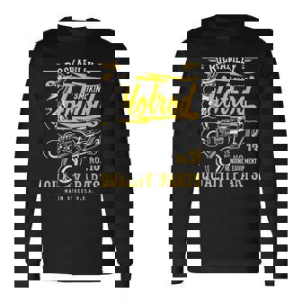 レトロなヴィンテージスタイルのホットロッドデザイン。 長袖Tシャツ - Kawaiitshirt