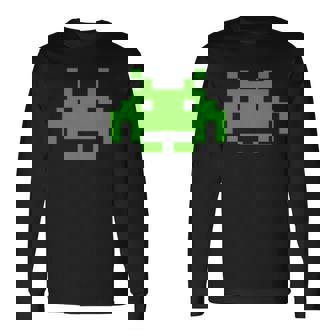 レトロインベーダー 長袖Tシャツ - Kawaiitshirt