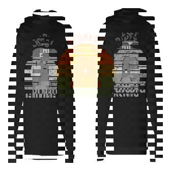 レトロリスペクトザグラウンドホッグハッピーグラウンドホッグデー2025 長袖Tシャツ - Kawaiitshirt