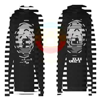 レトロヴィンテージ-日本食&カワイイアニメおにぎり 長袖Tシャツ - Kawaiitshirt