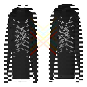 レトロヴィンテージドラマー 70年代 80年代 アンティーク調ドラムスティック 長袖Tシャツ - Kawaiitshirt