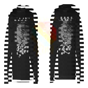 レトロ・カラオケ・シング・パーティー・ミュージック For Karaoke King 長袖Tシャツ - Kawaiitshirt