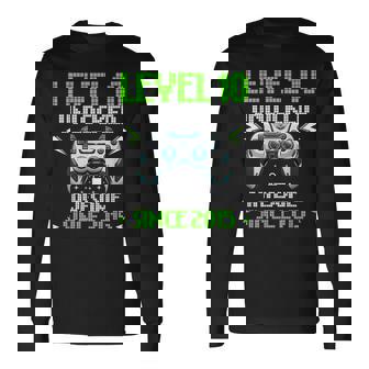 レベル 10 アンロック 素晴らしい 2015 ビデオゲーム 10歳の誕生日 長袖Tシャツ - Kawaiitshirt