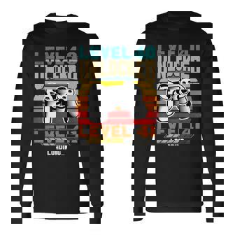 レベル40 アンロック レベル41 ロード中 40歳の誕生日 長袖Tシャツ - Kawaiitshirt