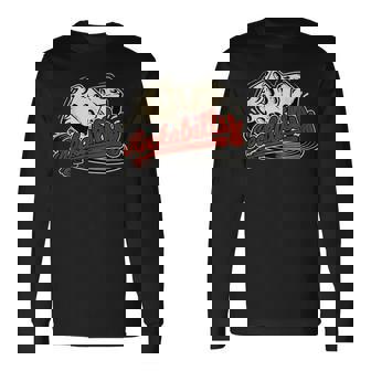 ロカビリーロックミュージックレトロキューブビニール1950sロッカー 長袖Tシャツ - Kawaiitshirt