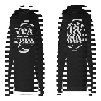 ロゴtシャツ ミニマルデザイン ヨガウェア 長袖Tシャツ - Kawaiitshirt