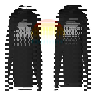 ロックピッキングレトロサンセット ロックピッカーとロックスミス 長袖Tシャツ - Kawaiitshirt