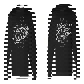 ロックンロールグランパギターサンバースト 長袖Tシャツ - Kawaiitshirt