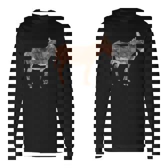 ロバ好きへのロバギフト 家畜 ロバ 長袖Tシャツ - Kawaiitshirt