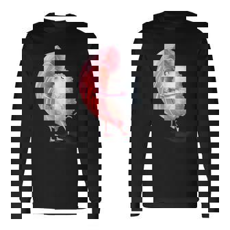 ロマンチック ピンク まぐろ 寿司 ハグ&キス 日本食通 長袖Tシャツ - Kawaiitshirt