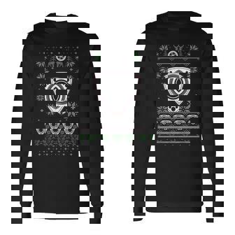 ロータリーエンジン スポーツ 車 恋人 醜いクリスマスデザイン 長袖Tシャツ - Kawaiitshirt