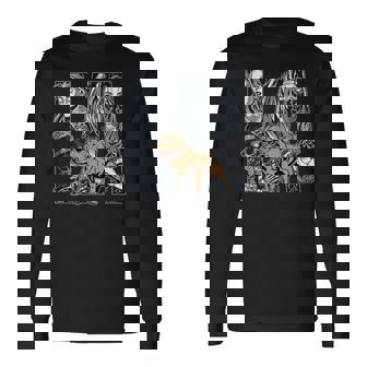 メンズ ローライダー スタイル、La ピットブル ドッグ。チカーノ・チョロ、ラティーノ 長袖Tシャツ - Kawaiitshirt