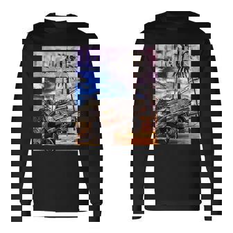 ローライダーサンセット 長袖Tシャツ - Kawaiitshirt